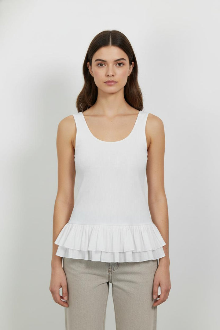 Débardeur Blanc - Taille XS/34 de la marque Claudie Pierlot | PARAD103754 - Vendu par Paradigme - Image 1