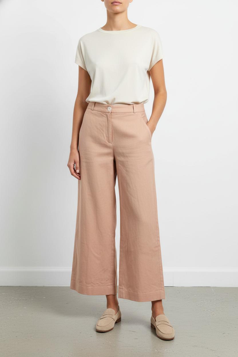 Pantalon Large Rose - Taille S/36 de la marque Opullence | PARAD103757 - Vendu par Paradigme - Image 1