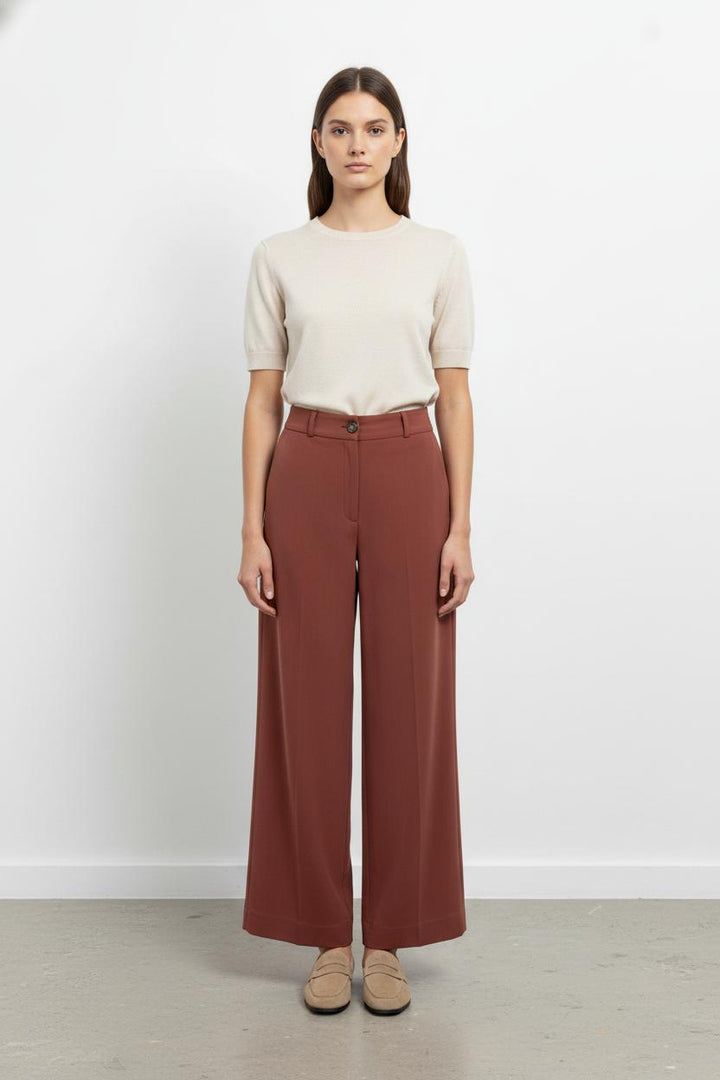 Pantalon Large Bordeaux - Taille S/36 de la marque Opullence | PARAD103758 - Vendu par Paradigme - Image 1