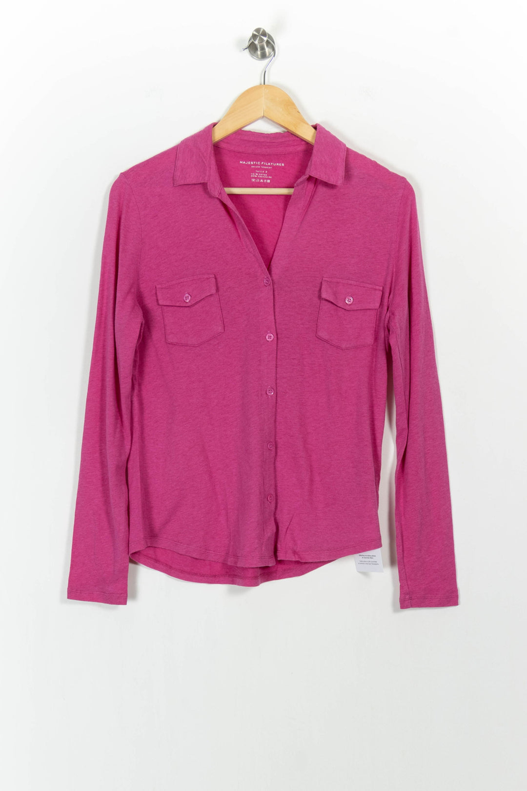 Chemise Rose - Taille M/38 de la marque Majestic Filatures | PARAD103764 - Vendu par Paradigme - Image 2