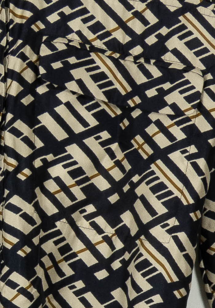 Robe Courte Bleu et Beige - Taille XS/34 de la marque Soeur | PARAD103768 - Vendu par Paradigme - Image 3