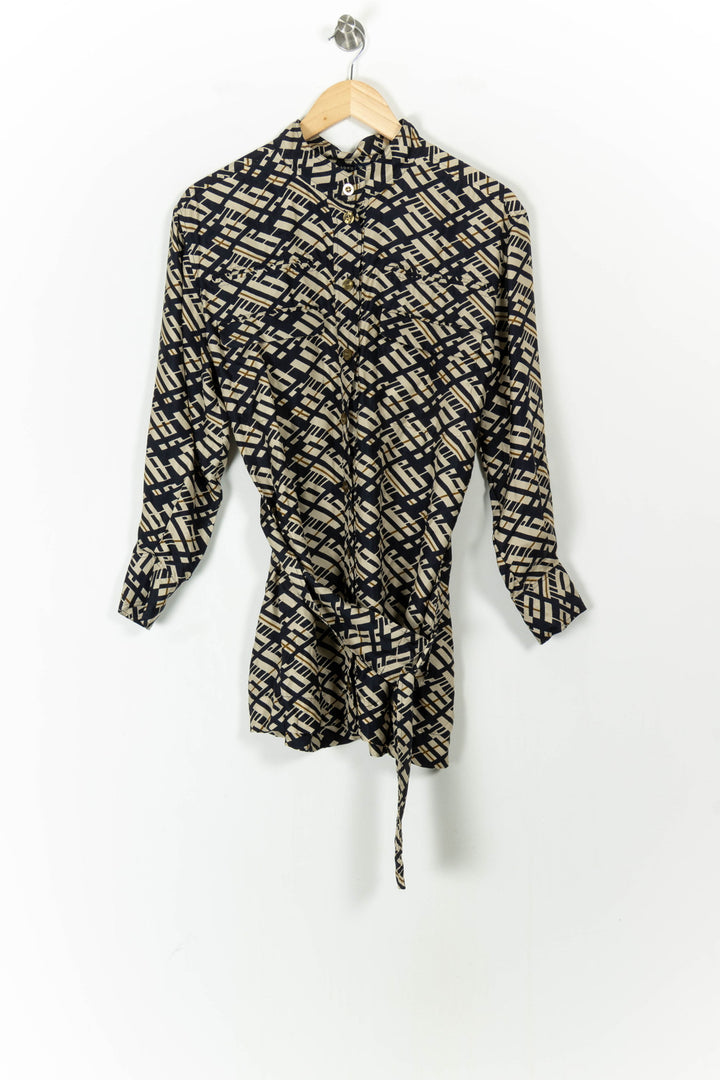 Robe Courte Bleu et Beige - Taille XS/34 de la marque Soeur | PARAD103768 - Vendu par Paradigme - Image 2
