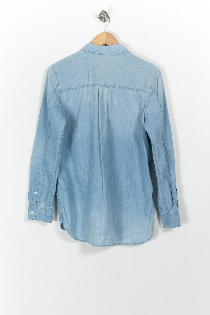 Chemise en Jean Bleue - Taille XS/34 de la marque Sézane | PARAD103771 - Vendu par Paradigme - Image 4