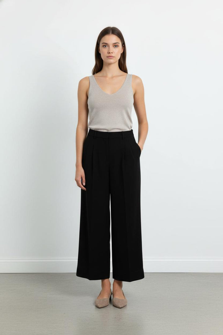 Pantalon Large Noir - Taille M/38 de la marque La Fée Maraboutée | PARAD103782 - Vendu par Paradigme - Image 1