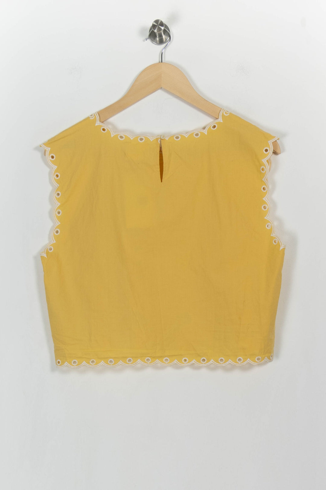 Top Sans Manches Jaune et Blanc - Taille L/40 de la marque Petite Mendigote | PARAD103785 - Vendu par Paradigme - Image 4