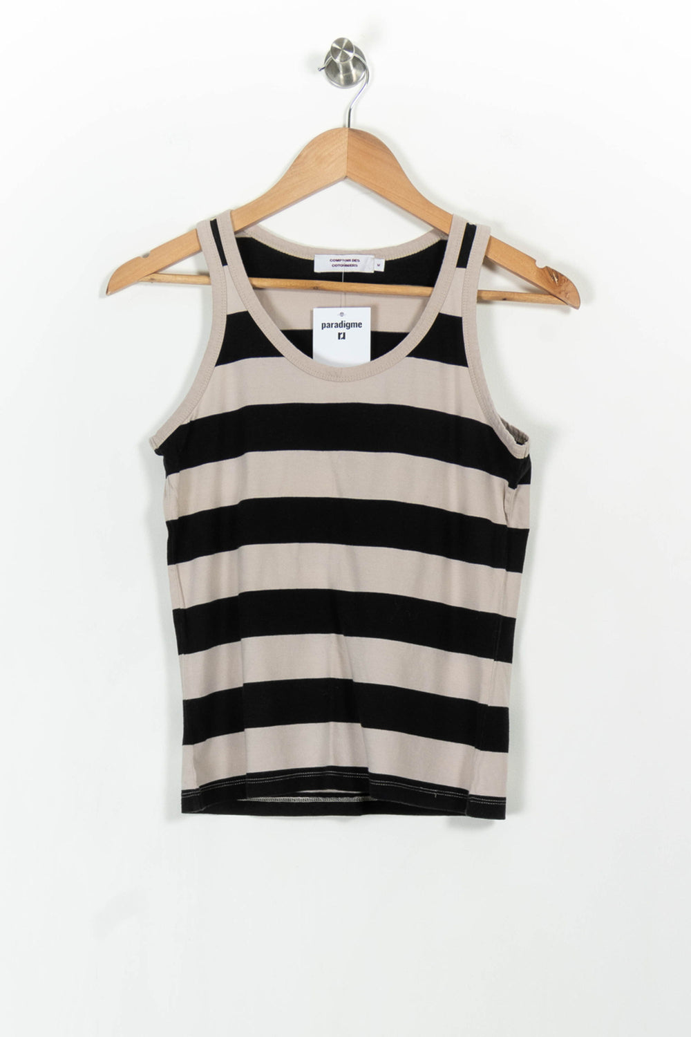 Débardeur Beige et Noir - Taille M/38 de la marque Comptoir des Cotonniers | PARAD103790 - Vendu par Paradigme - Image 2