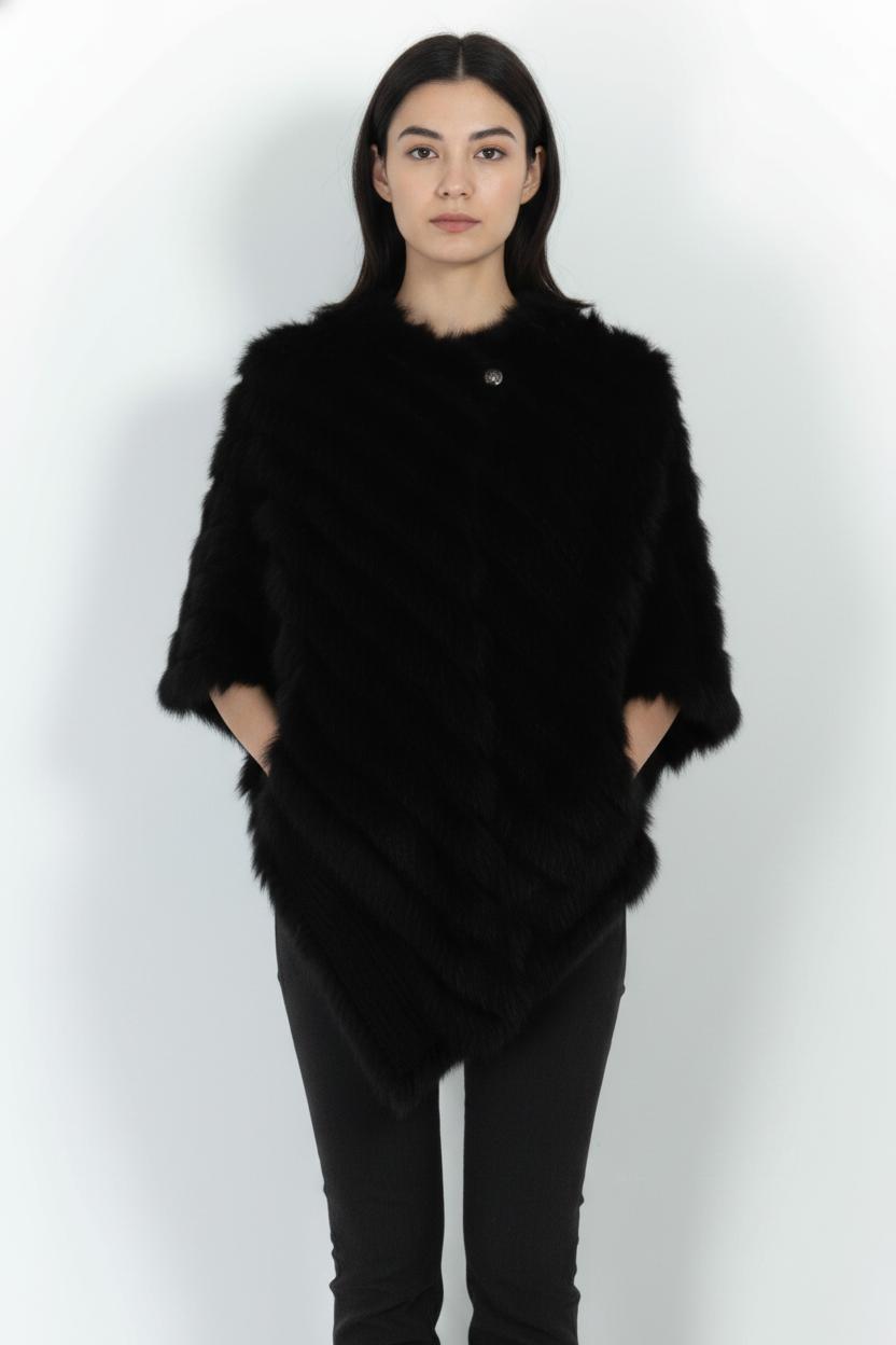 Poncho Noir - Taille T.U. de la marque Liu Jo | PARAD103793 - Vendu par Paradigme - Image 1