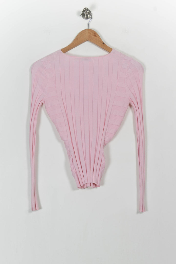 Pull Rose - Taille S/36 de la marque Sandro | PARAD103794 - Vendu par Paradigme - Image 4