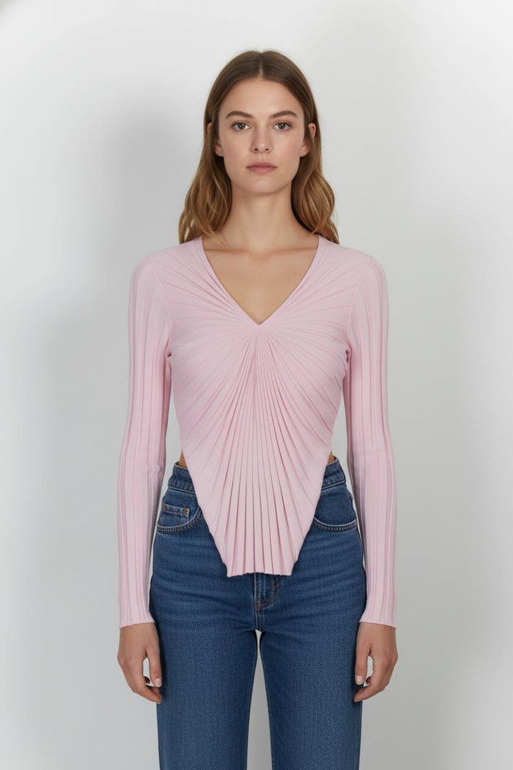 Pull Rose - Taille S/36 de la marque Sandro | PARAD103794 - Vendu par Paradigme - Image 1