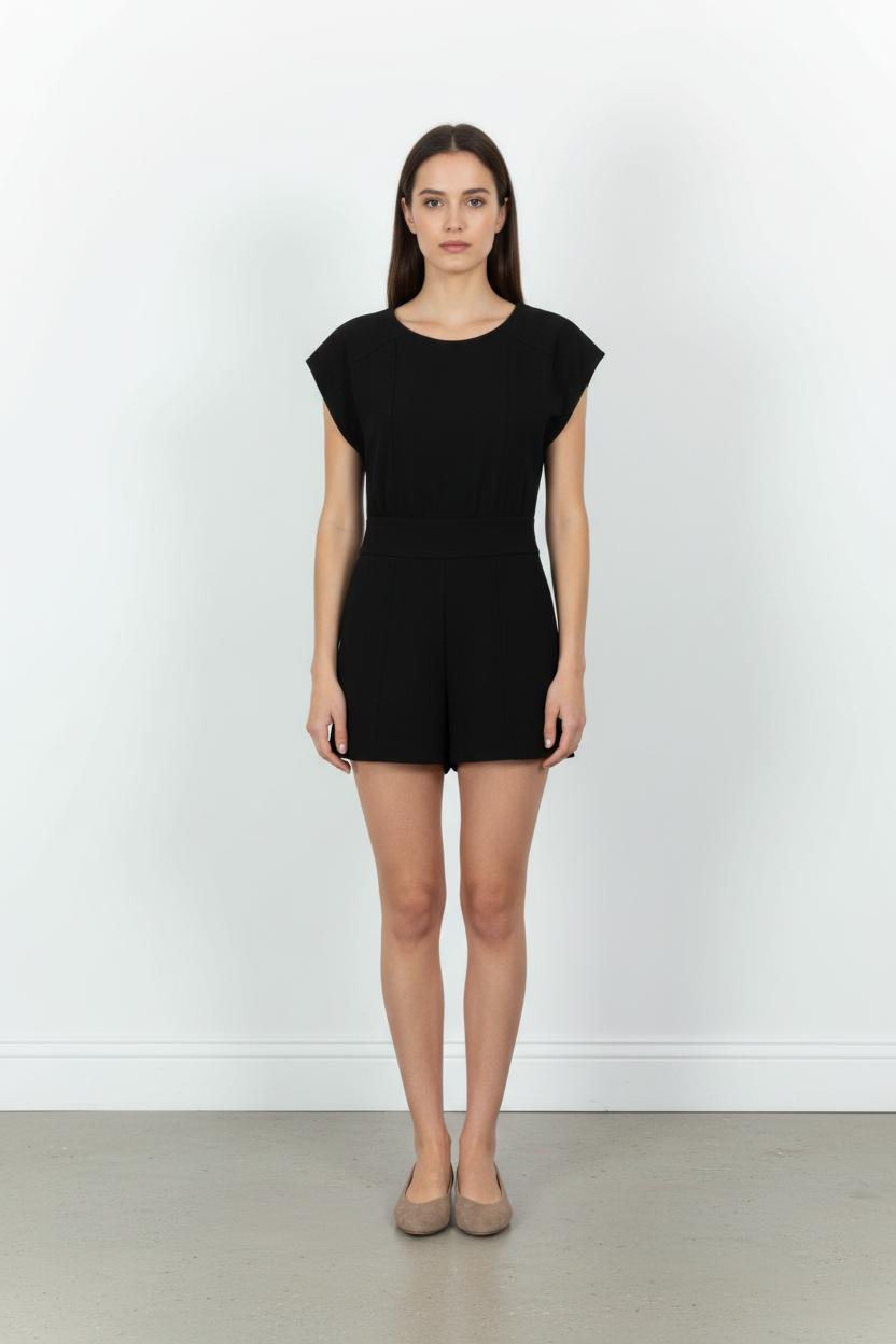 Combishort Noir - Taille XS/34 de la marque Comptoir des Cotonniers | PARAD103799 - Vendu par Paradigme - Image 1