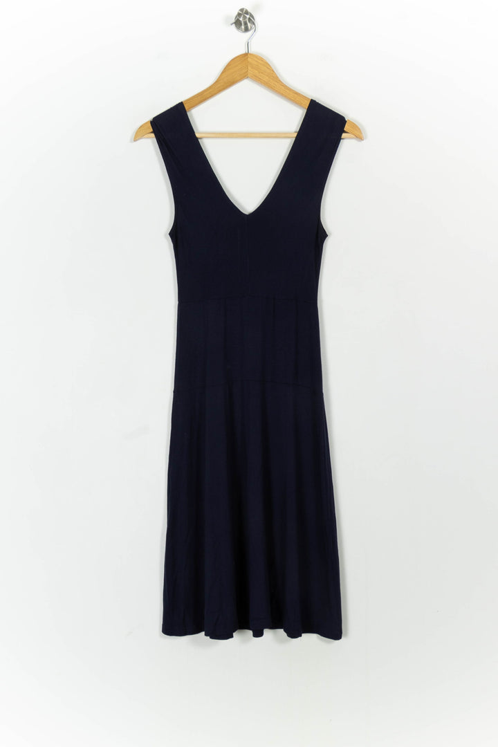 Robe Midi Bleue - Taille S/36 de la marque Agnès b. | PARAD103801 - Vendu par Paradigme - Image 4
