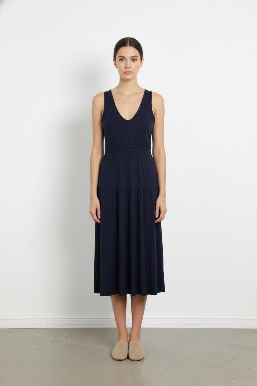Robe Midi Bleue - Taille S/36 de la marque Agnès b. | PARAD103801 - Vendu par Paradigme - Image 1