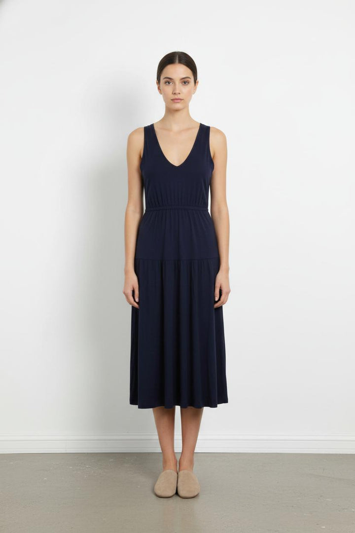 Robe Midi Bleue - Taille S/36 de la marque Agnès b. | PARAD103801 - Vendu par Paradigme - Image 1