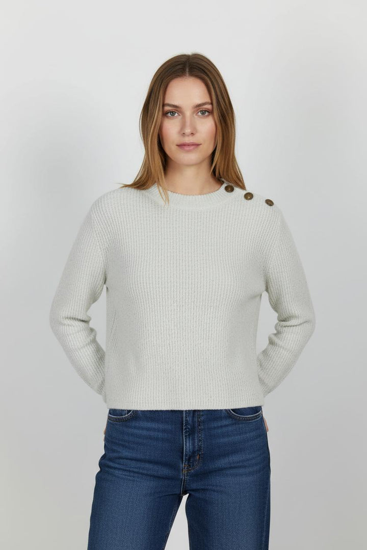 Pull Blanc - Taille L/40 de la marque Bérénice | PARAD103805 - Vendu par Paradigme - Image 1