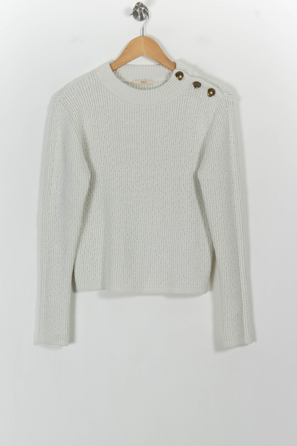 Pull Blanc - Taille L/40 de la marque Bérénice | PARAD103805 - Vendu par Paradigme - Image 2