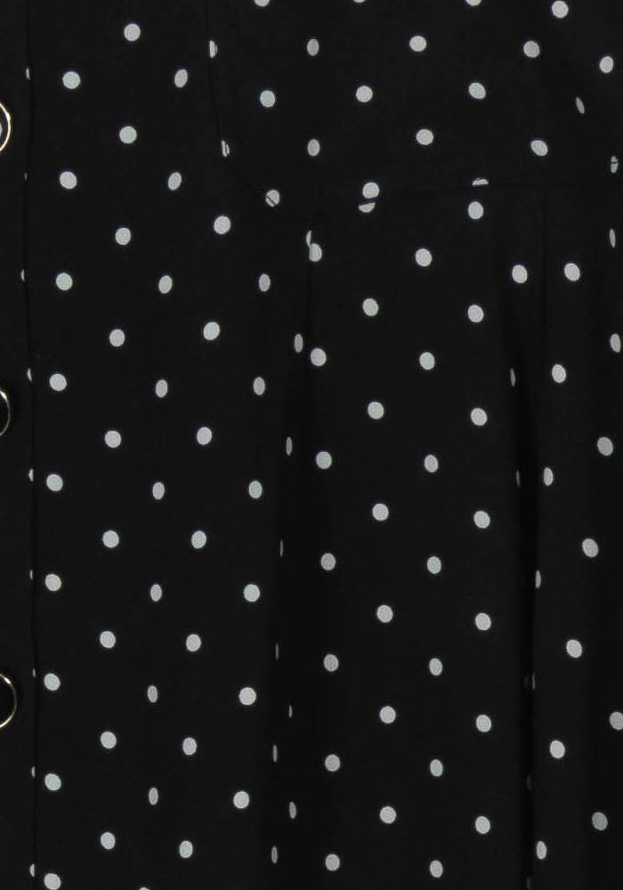 Jupe Noire à Pois Blancs - Taille S/36 de la marque Petite Mendigote | PARAD103807 - Vendu par Paradigme - Image 3