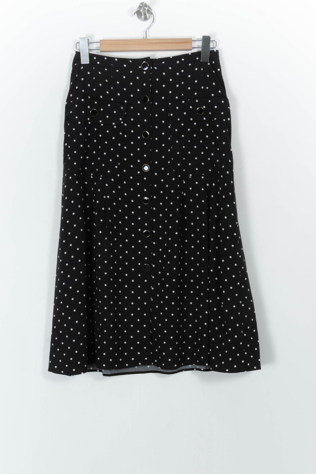 Jupe Noire à Pois Blancs - Taille S/36 de la marque Petite Mendigote | PARAD103807 - Vendu par Paradigme - Image 2