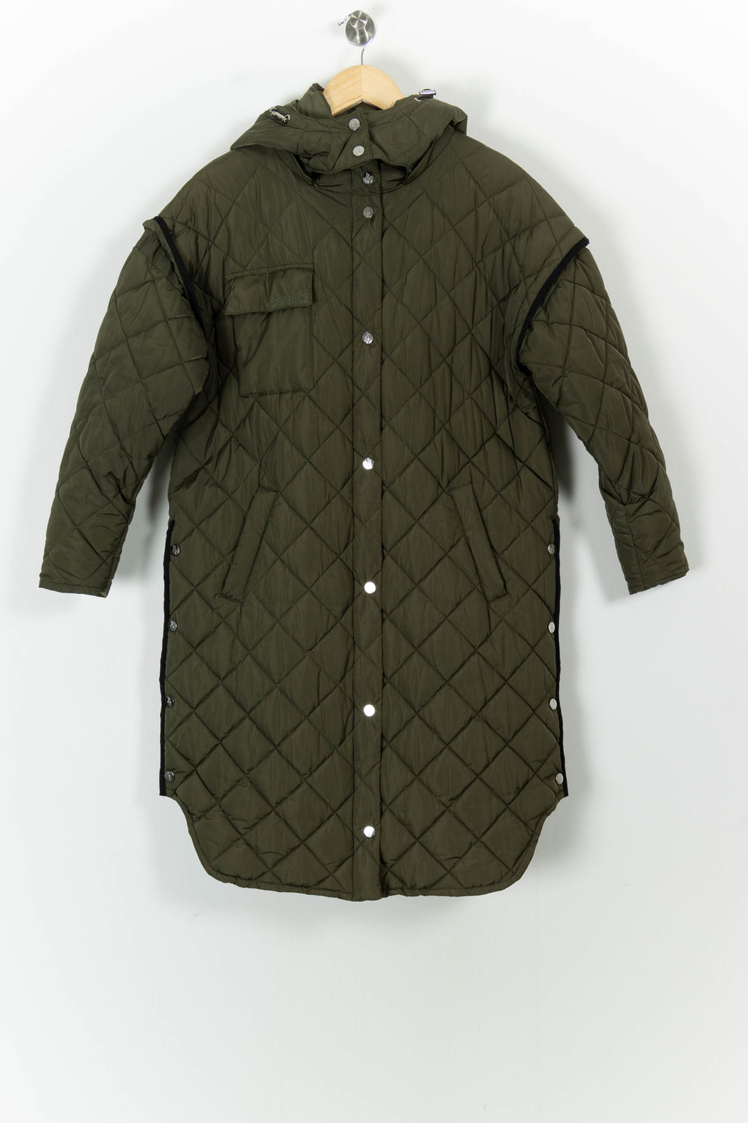 Manteau Matelassé Vert - Taille XS/34 de la marque Bérénice | PARAD103812 - Vendu par Paradigme - Image 2