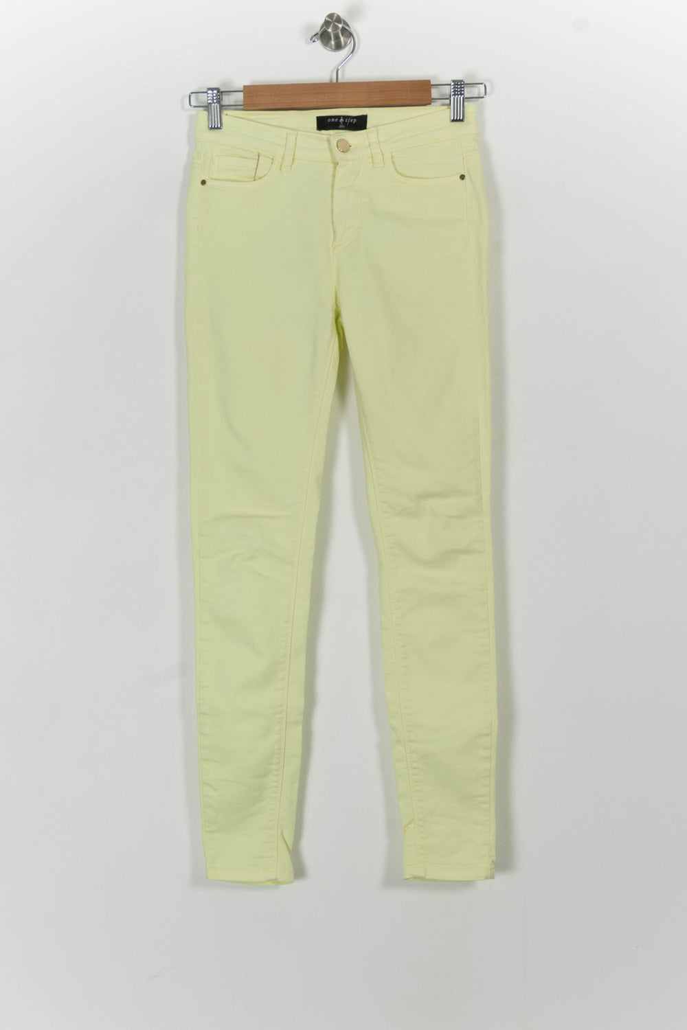 Jean Jaune clair - Taille XS/34 de la marque One Step | PARAD103813 - Vendu par Paradigme - Image 2