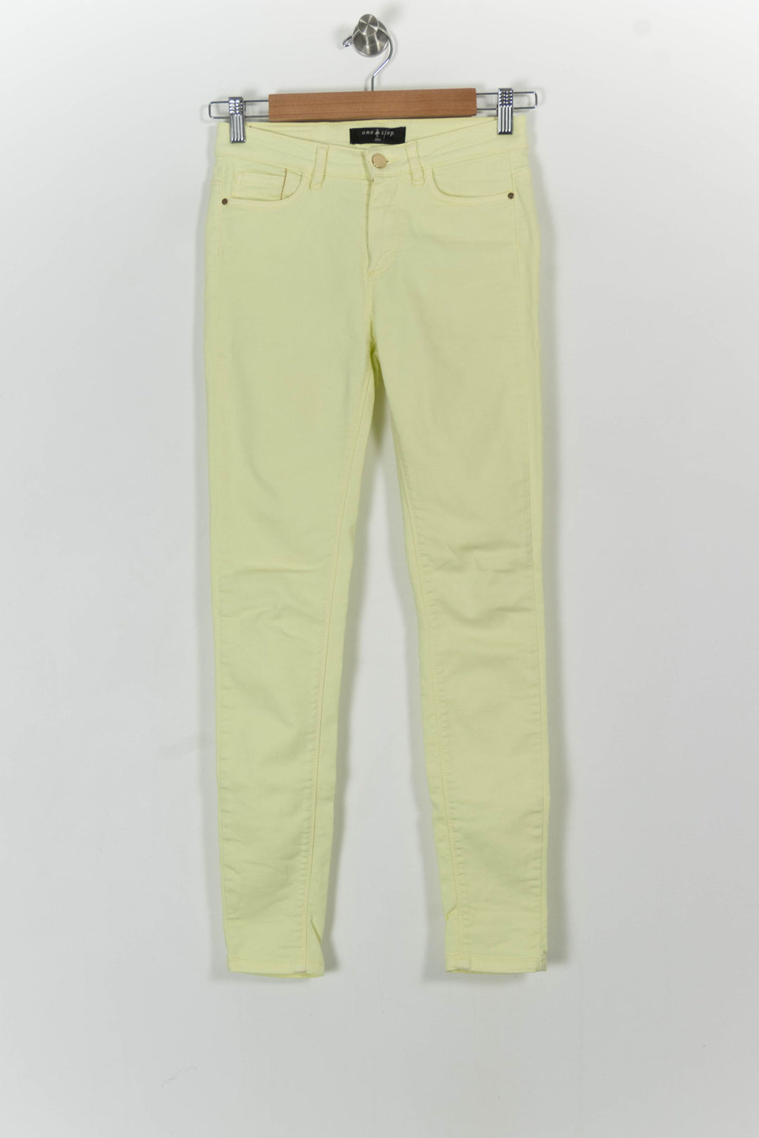 Jean Jaune clair - Taille XS/34 de la marque One Step | PARAD103813 - Vendu par Paradigme - Image 2