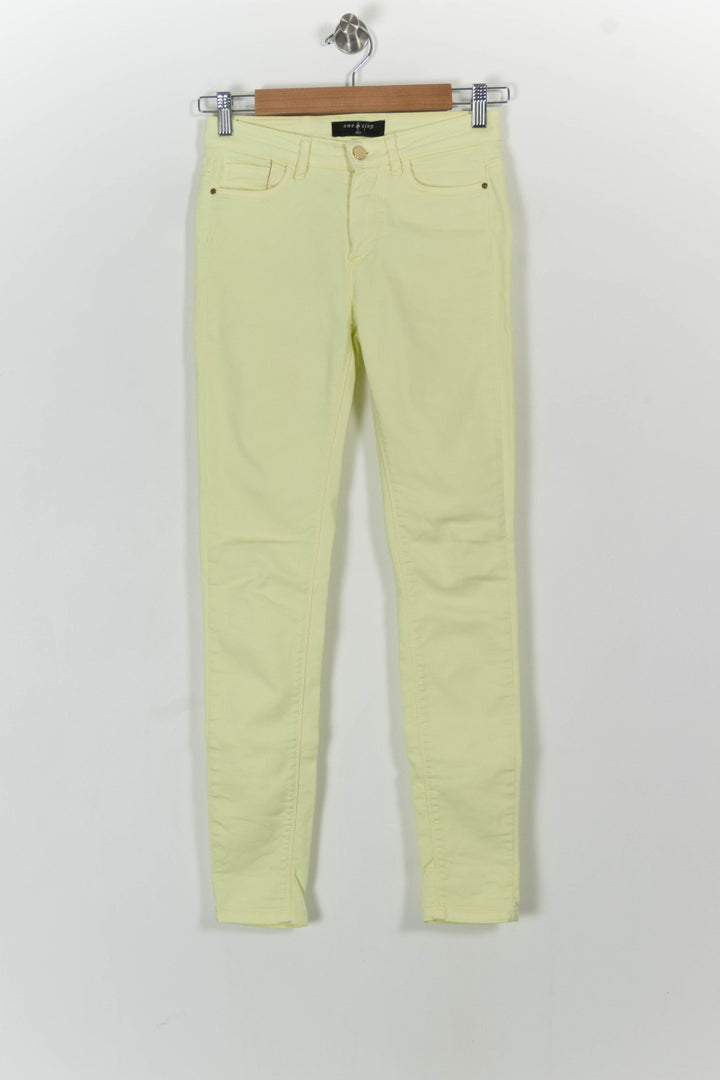 Jean Jaune clair - Taille XS/34 de la marque One Step | PARAD103813 - Vendu par Paradigme - Image 2