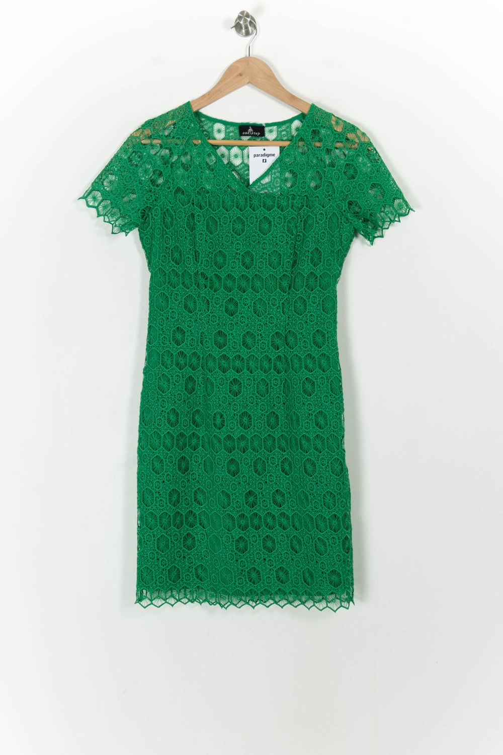Robe Dentelle Verte - Taille XS/34 de la marque One Step | PARAD103816 - Vendu par Paradigme - Image 2