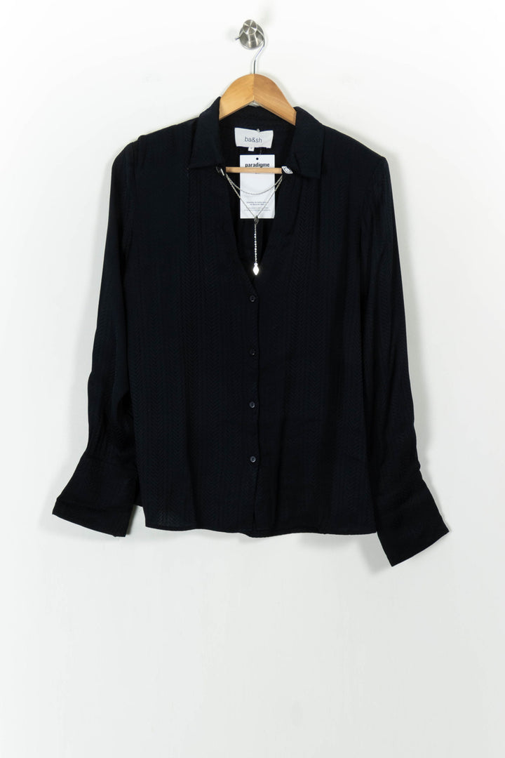 Chemise Bleue - Taille L/40 de la marque ba&sh | PARAD103817 - Vendu par Paradigme - Image 2