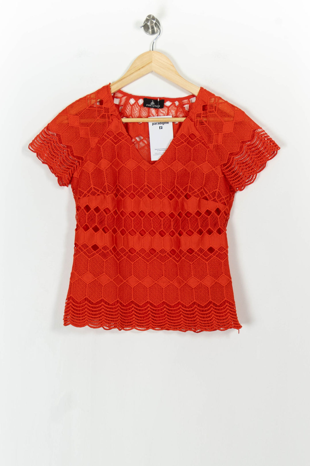 Blouse Orange - Taille XS/34 de la marque One Step | PARAD103819 - Vendu par Paradigme - Image 2