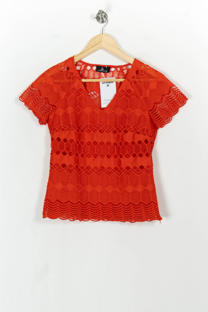 Blouse Orange - Taille XS/34 de la marque One Step | PARAD103819 - Vendu par Paradigme - Image 2