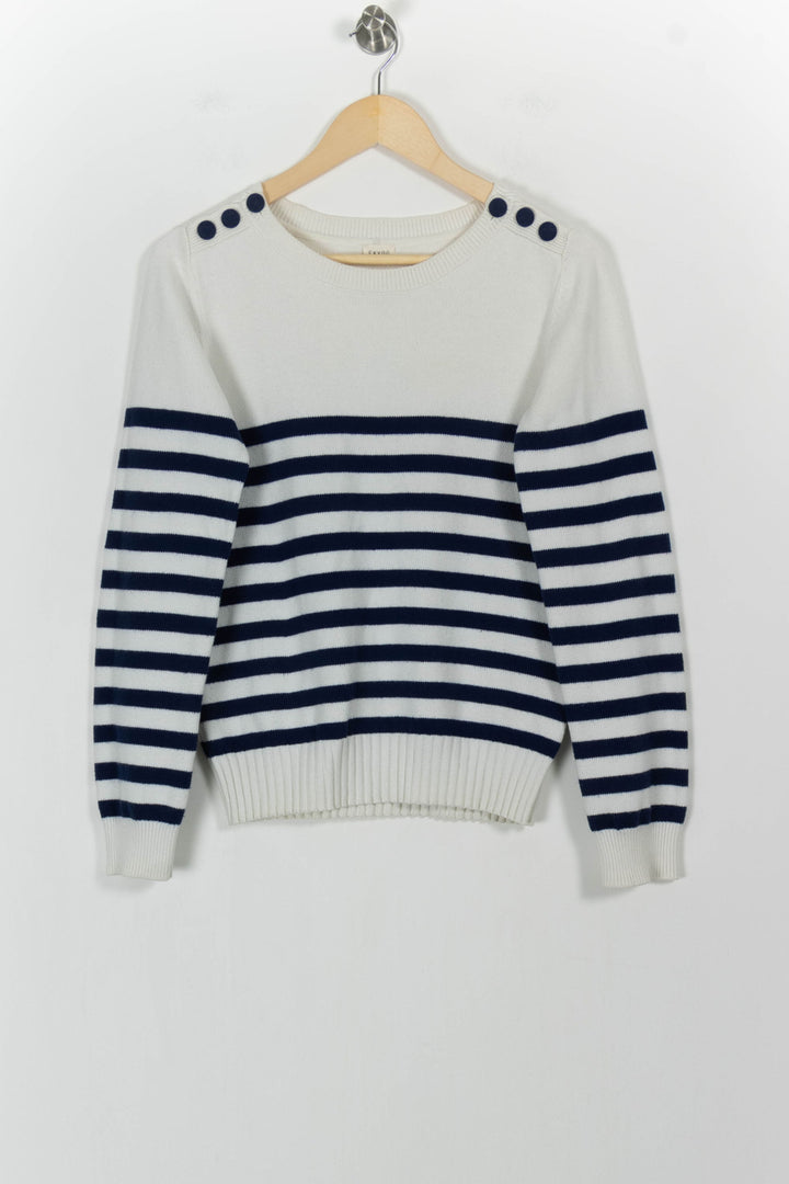 Pull Marin Bleu et Blanc - Taille M/38 de la marque Ekyog | PARAD103820 - Vendu par Paradigme - Image 2