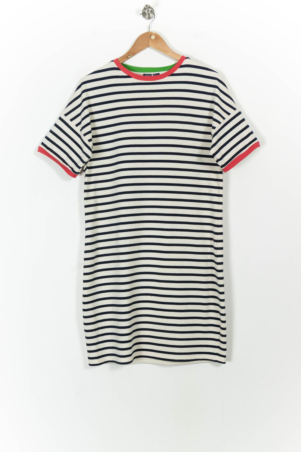 Robe Courte Rayée Écrue et Marine - Taille XL/42 de la marque Saint James | PARAD103821 - Vendu par Paradigme - Image 2