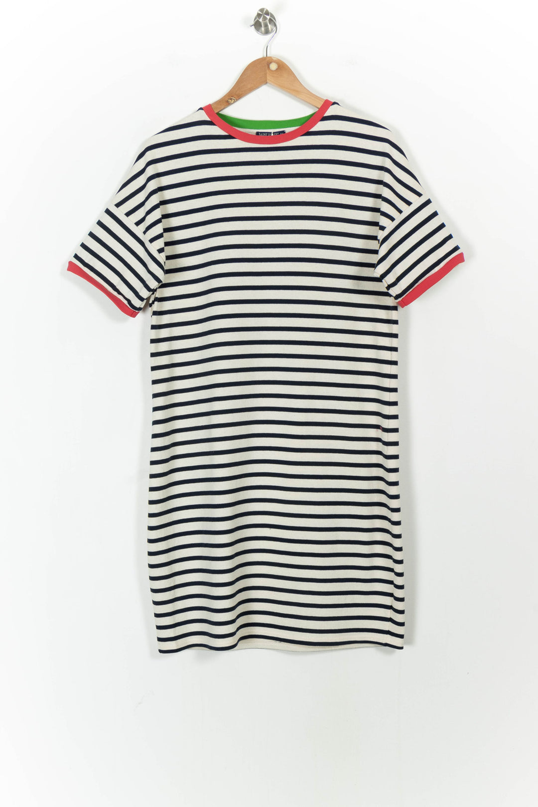 Robe Courte Rayée Écrue et Marine - Taille XL/42 de la marque Saint James | PARAD103821 - Vendu par Paradigme - Image 2