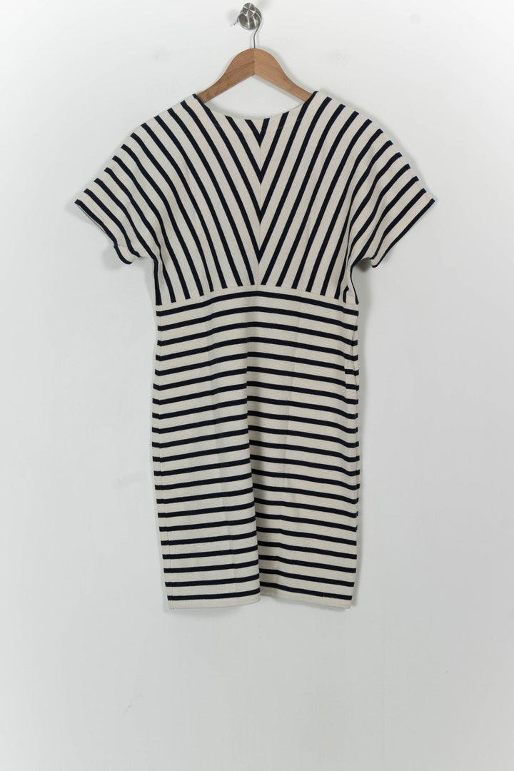 Robe Courte Rayée Noir et Blanc - Taille L/40 de la marque Saint James | PARAD103825 - Vendu par Paradigme - Image 4
