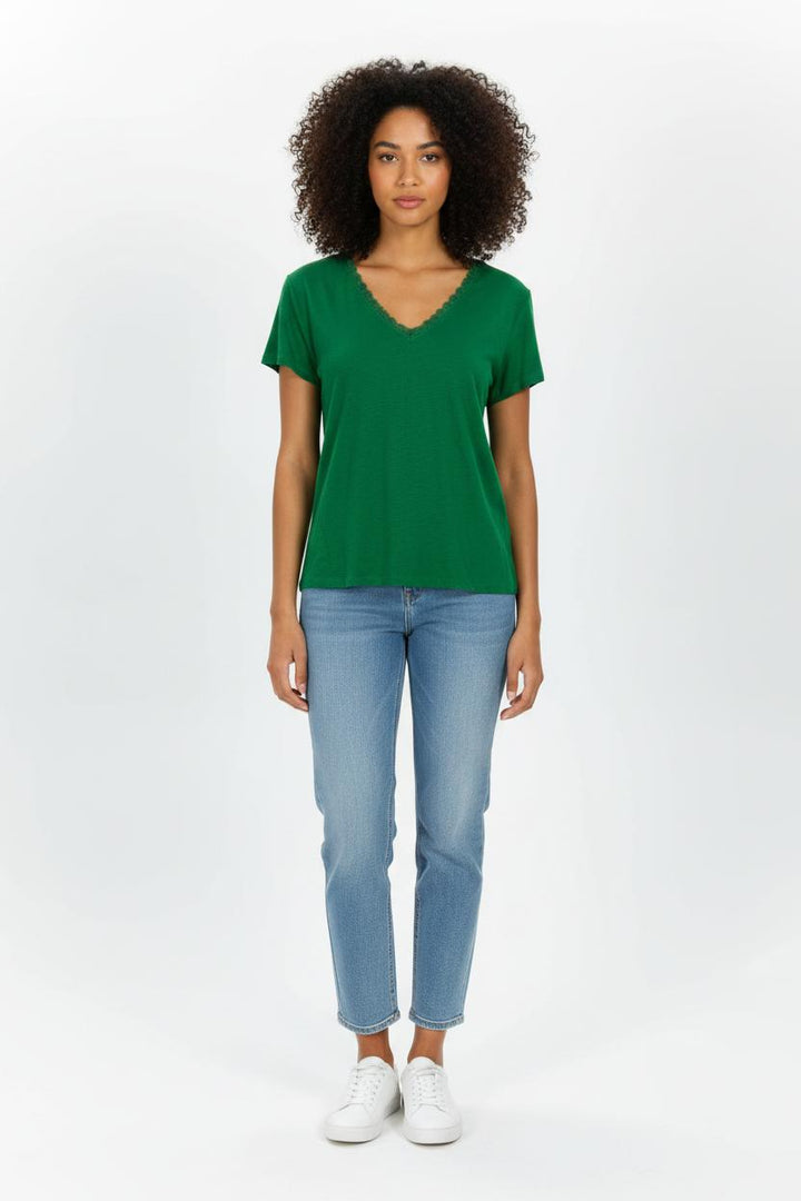 Tee-shirt Vert - Taille XL/42 de la marque IKKS | PARAD103829 - Vendu par Paradigme - Image 1