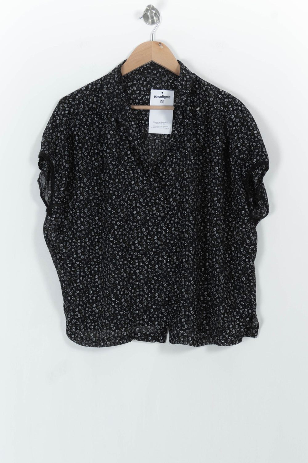 Chemisette Noire et Blanche - Taille L/40 de la marque IKKS | PARAD103831 - Vendu par Paradigme - Image 2