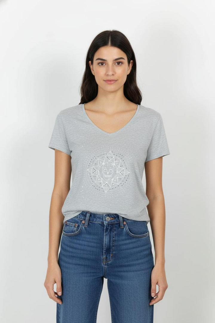 Tee-shirt Gris - Taille M/38 de la marque IKKS | PARAD103832 - Vendu par Paradigme - Image 1
