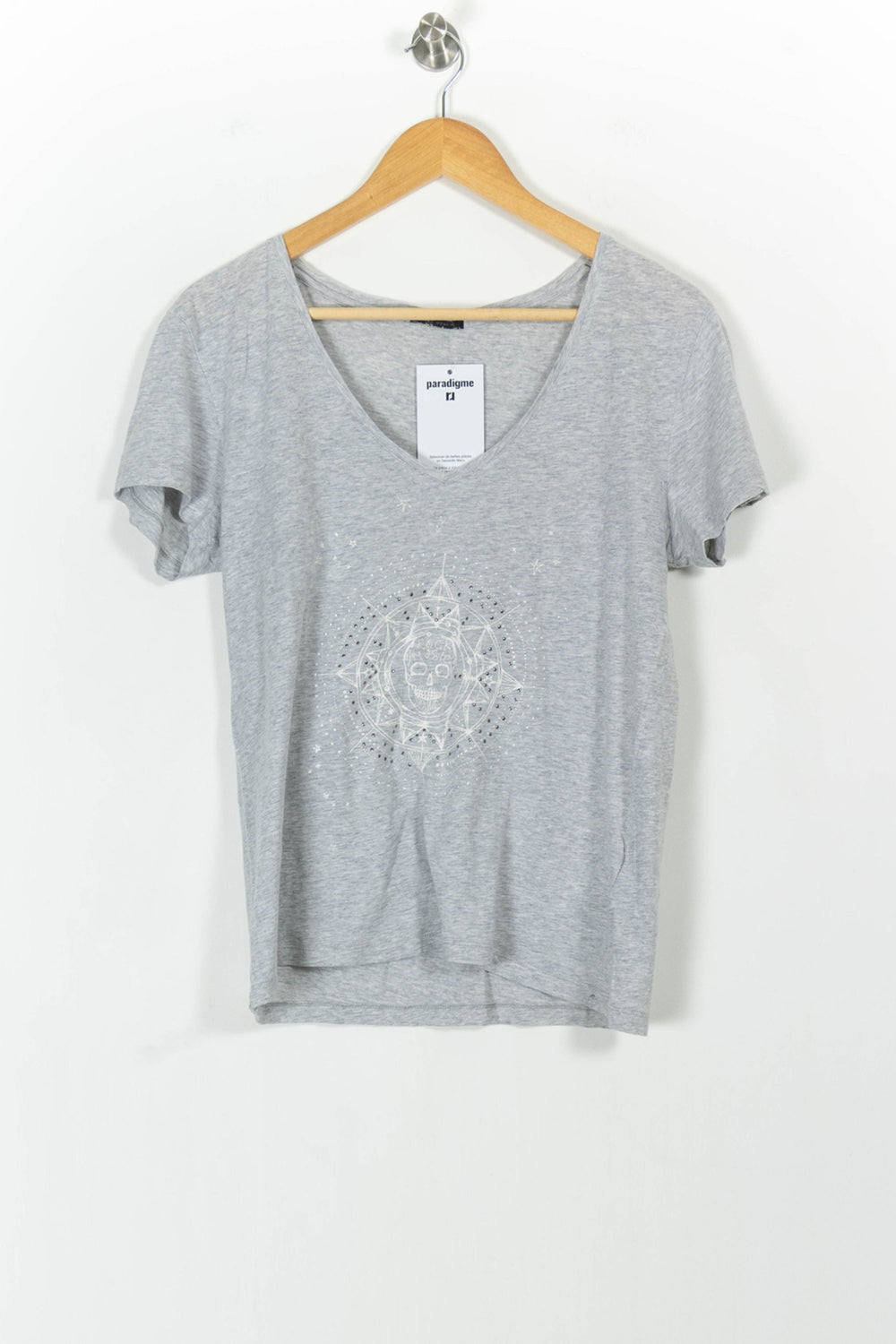 Tee-shirt Gris - Taille M/38 de la marque IKKS | PARAD103832 - Vendu par Paradigme - Image 2