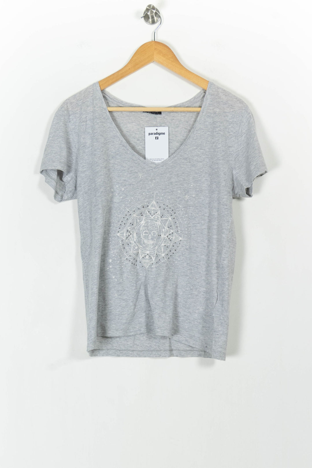 Tee-shirt Gris - Taille M/38 de la marque IKKS | PARAD103832 - Vendu par Paradigme - Image 2