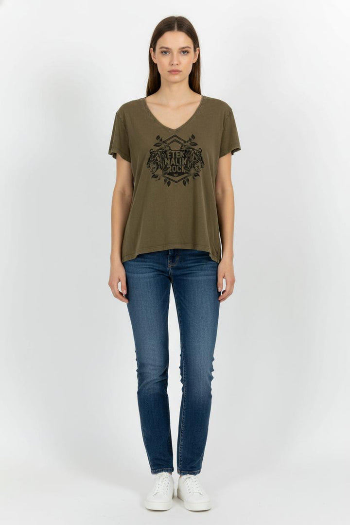 Tee-shirt Vert - Taille XL/42 de la marque IKKS | PARAD103833 - Vendu par Paradigme - Image 1