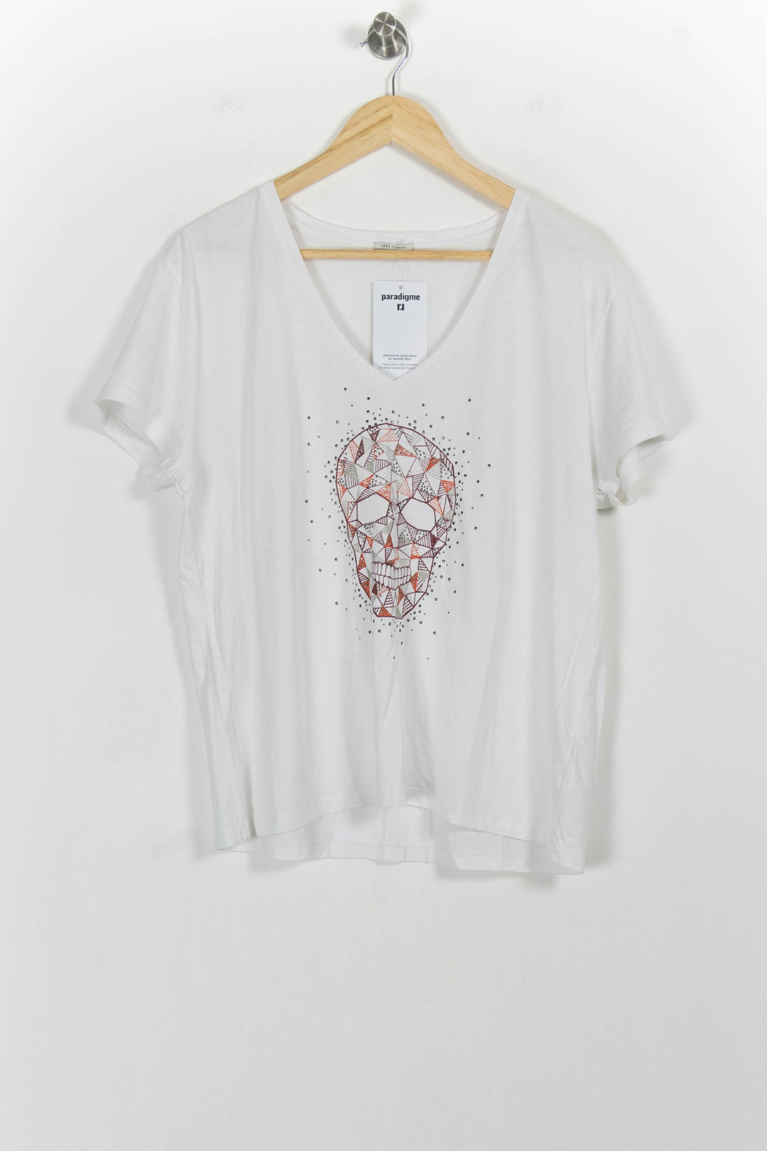 Tee-shirt Blanc - Taille XL/42 de la marque IKKS | PARAD103837 - Vendu par Paradigme - Image 2