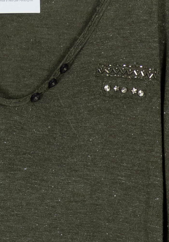 Tee-shirt Vert - Taille XL/42 de la marque IKKS | PARAD103845 - Vendu par Paradigme - Image 3