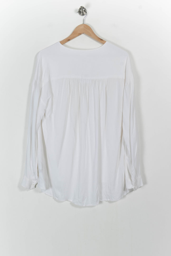 Blouse Blanche - Taille M/38 de la marque American Vintage | PARAD103850 - Vendu par Paradigme - Image 4