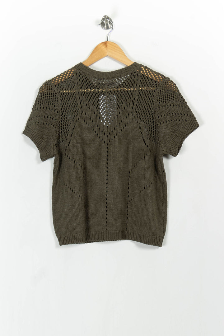 Pull Vert - Taille L/40 de la marque La Fée Maraboutée | PARAD103851 - Vendu par Paradigme - Image 4