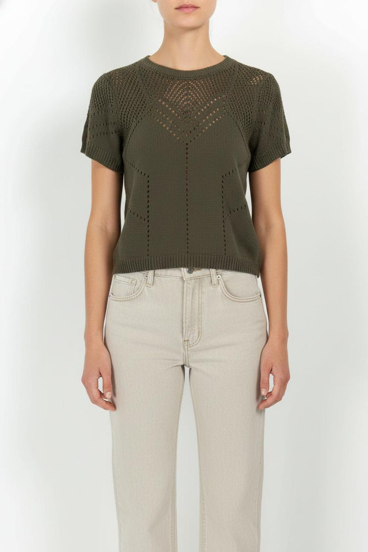 Pull Vert - Taille L/40 de la marque La Fée Maraboutée | PARAD103851 - Vendu par Paradigme - Image 1