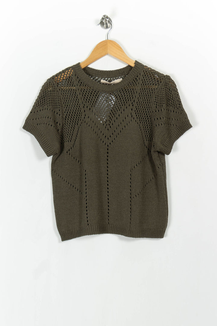 Pull Vert - Taille L/40 de la marque La Fée Maraboutée | PARAD103851 - Vendu par Paradigme - Image 2