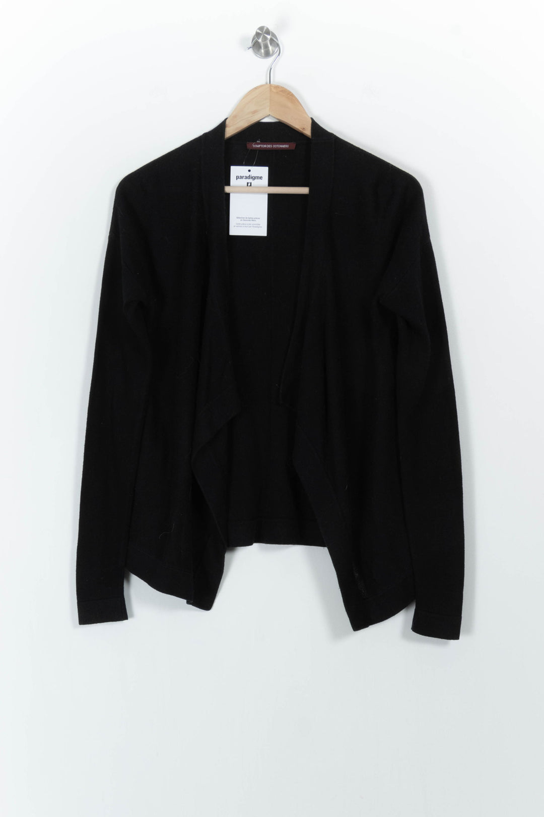 Cardigan Noir - Taille S/36 de la marque Comptoir des Cotonniers | PARAD103853 - Vendu par Paradigme - Image 2