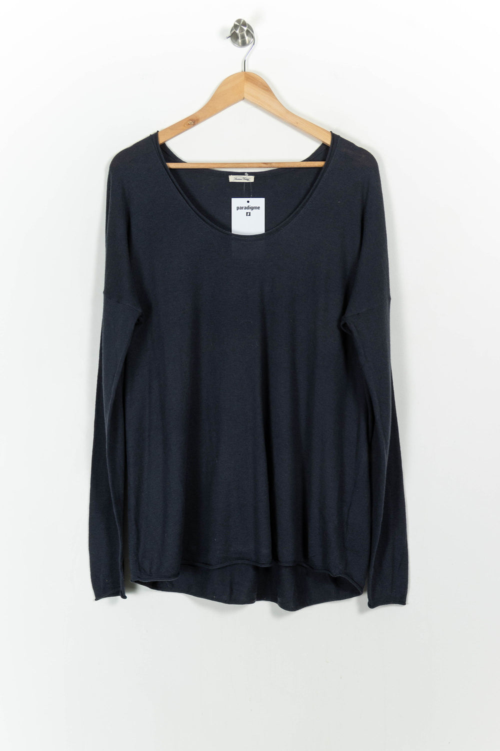 Pull Bleu - Taille M/38 de la marque American Vintage | PARAD103854 - Vendu par Paradigme - Image 2