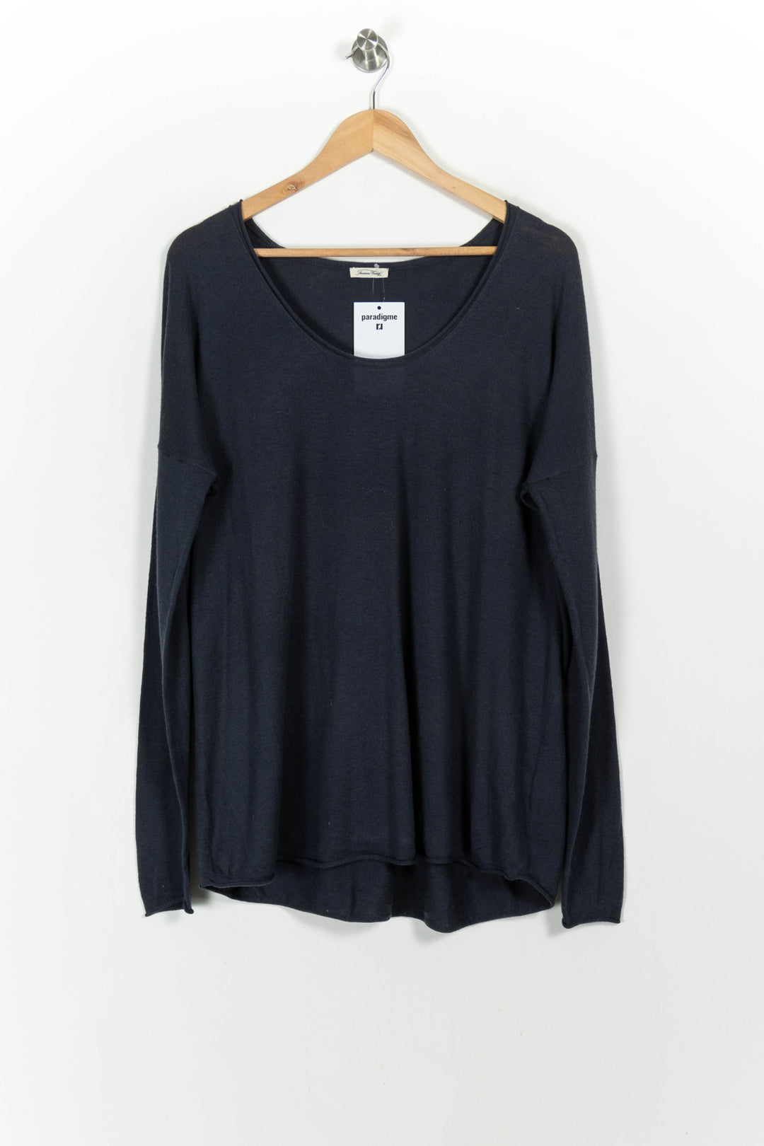 Pull Bleu - Taille M/38 de la marque American Vintage | PARAD103854 - Vendu par Paradigme - Image 2