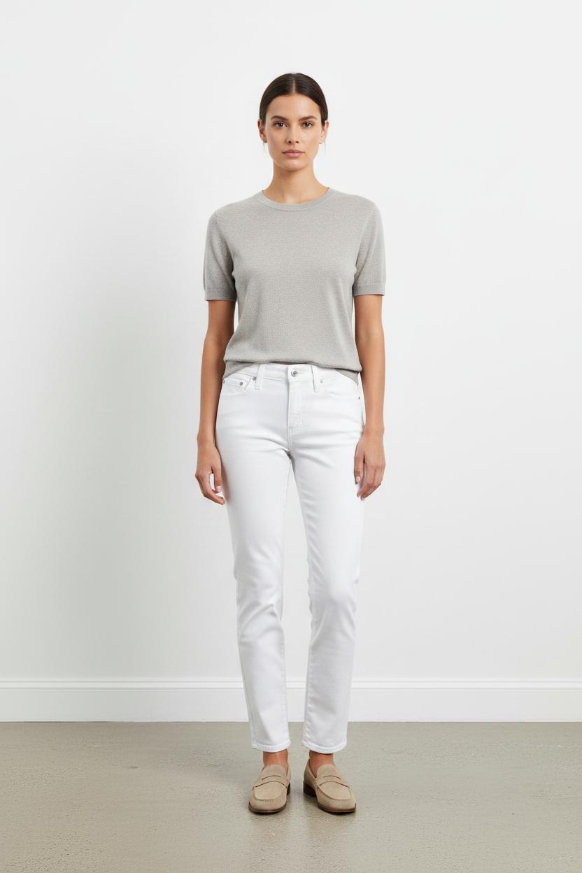 Jean Droit Blanc - Taille M/38 de la marque Levi's | PARAD103858 - Vendu par Paradigme - Image 1
