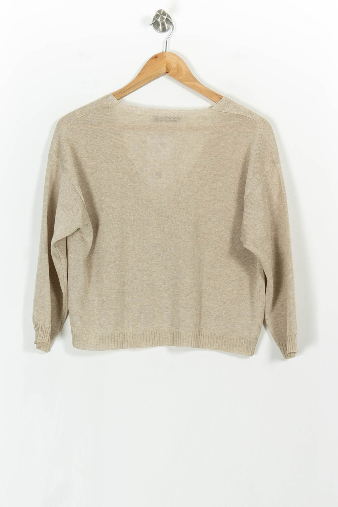 Cardigan Beige - Taille L/40 de la marque La Fée Maraboutée | PARAD103859 - Vendu par Paradigme - Image 4